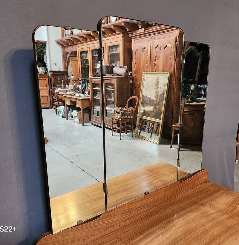 Walnut Veneer Hairdresser, Art Deco - 1930