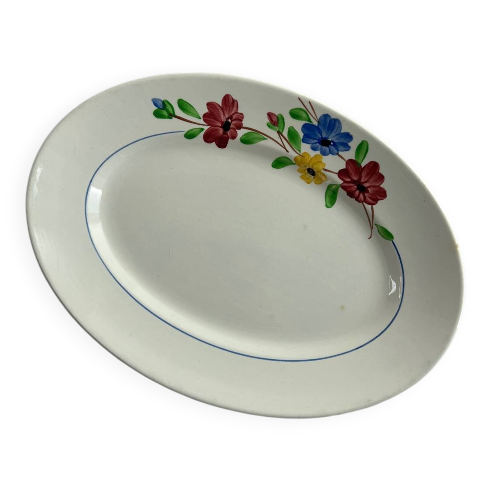 Oval presentation dish Sarreguemines Beausoleil