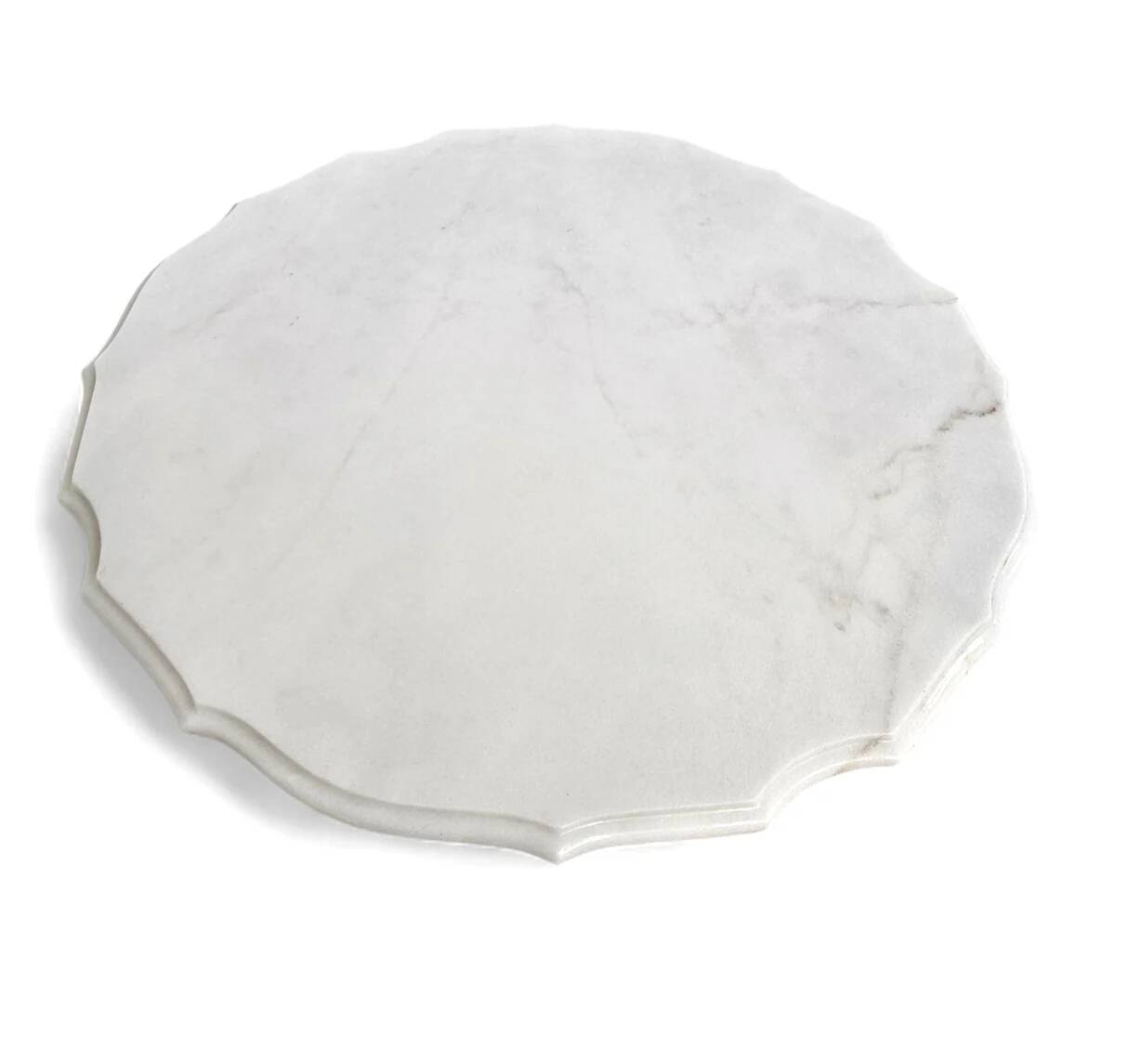 White drapery marble Italy / Neo Classic side / coffee table