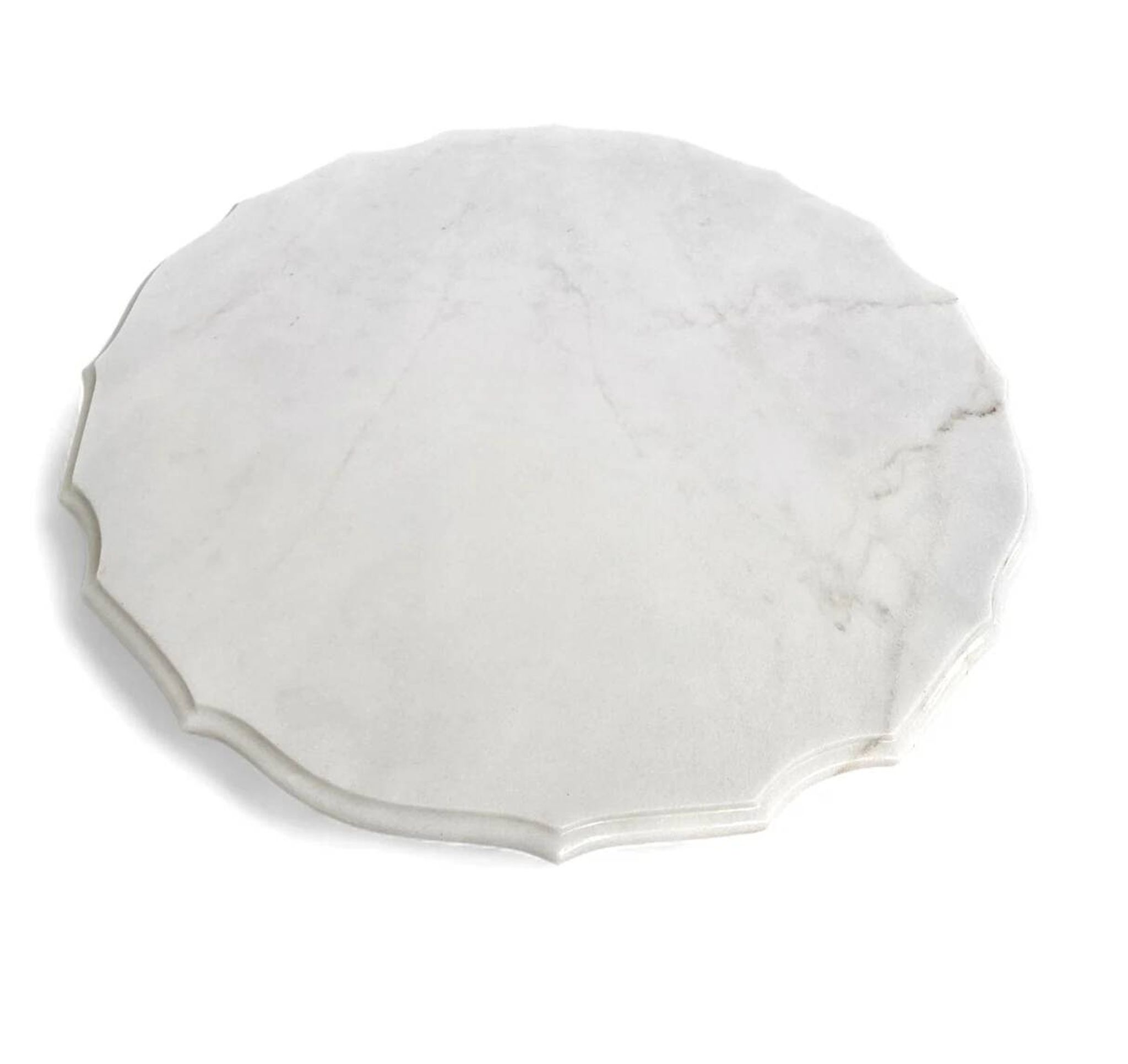 White drapery marble Italy / Neo Classic side / coffee table