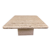Vintage travertine coffee table, 1970s