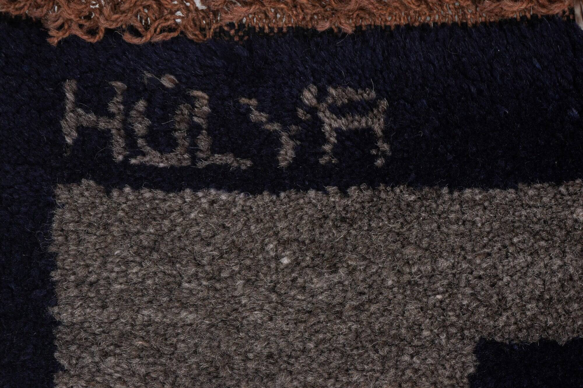 Vintage Turkish rug handmade 83x190 cm