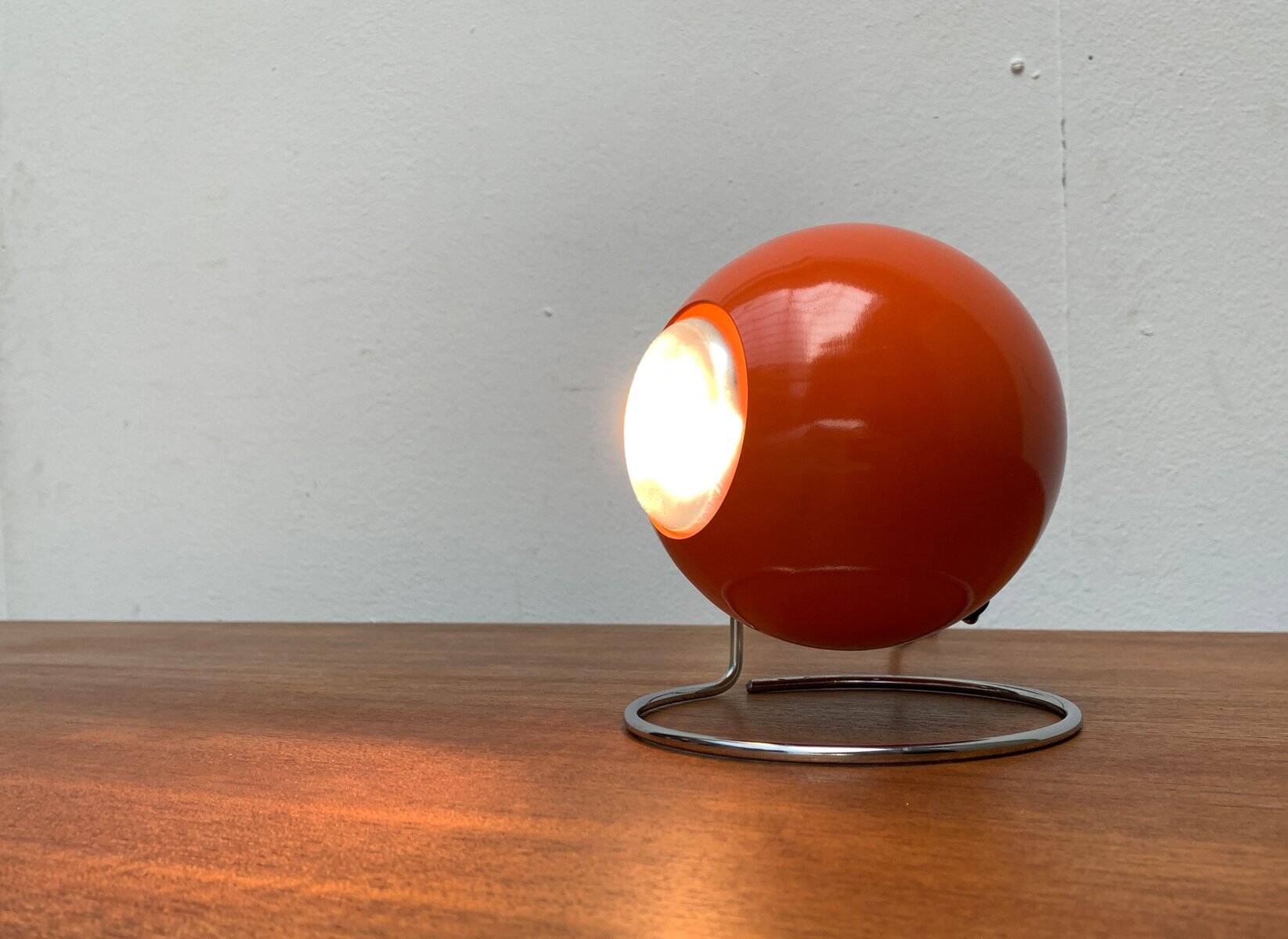 Mid-century space globe table lamp by Erco, 1970s.