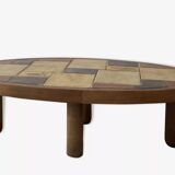 Coffee table in the style of Roger Capron