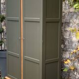 Parisian solid oak wardrobe 1960