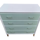 Commode pieds compas vintage 1950