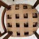Set of 4 Fischel art deco chairs, fabric and walnut, year 30