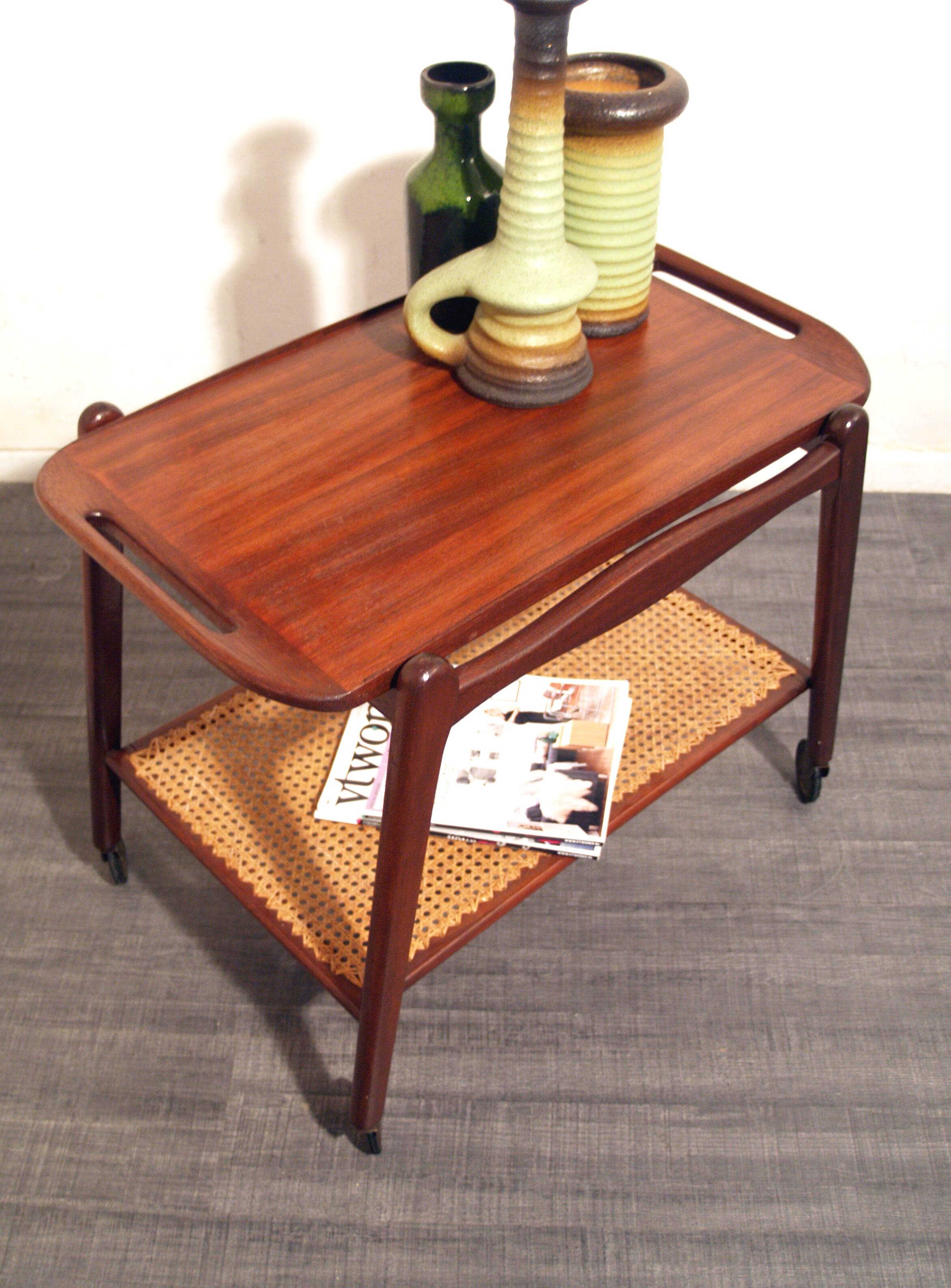 1950s Danish trolley serving cart