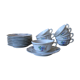 8 cups and their porcelain saucers