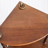 pair of corner wall brackets, Louis-Philippe style, in mahogany.