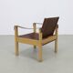 Safari Easy Chairs in Leather + Coffee Table by Carl Heinz Bergmiller, 1970