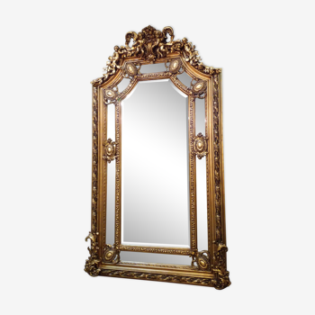 Bevelled mirror 210x120cm