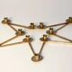 Lars Holmstrom Margareta brass candlestick for Arvika 11 candles 1940s