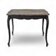 Table bureau réchampi patiné noir