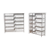 Paire de consoles géométriques