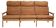 3-seater highback Capella sofa in oak by Illum Wikkelsø, Denmark 1960s