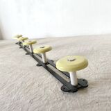 Vintage wall coat rack with 5 hooks
