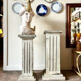 Gray concrete column
