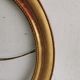 Frame oval 1st moitie of the xixth wood golden stucco