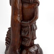 Sculptural lamp "Don Quixote, Sancho Panza", Black Forest, around 1950