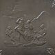 Cast iron fireplace plaque rural scene 64/64 cm