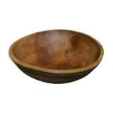 Wooden round hollow dish