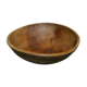 Wooden round hollow dish