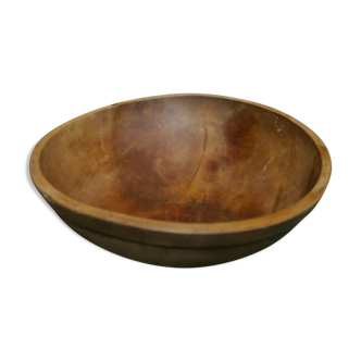Plat creux rond en bois