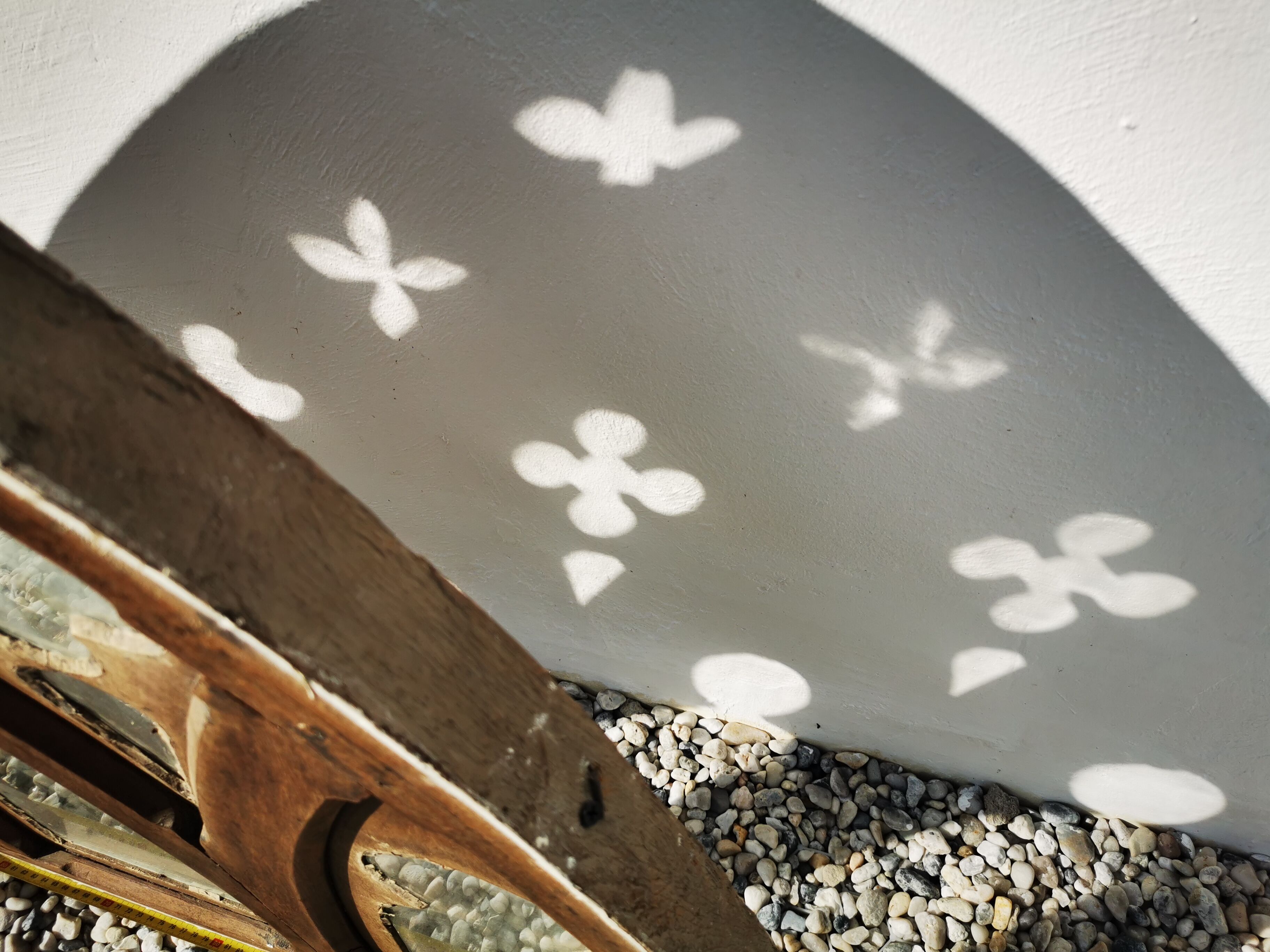 Antique oak impost with religious motifs