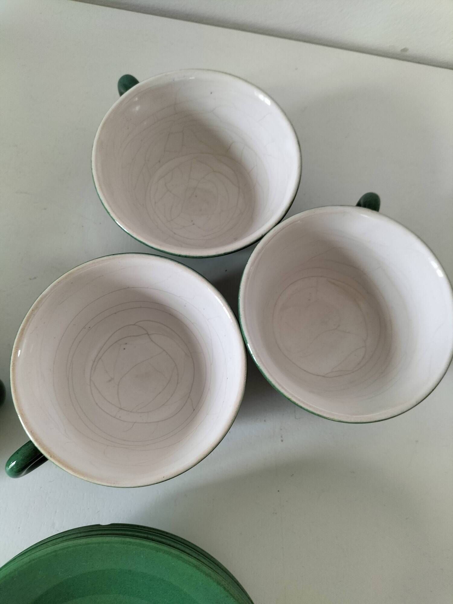 Teapot, 3 cups and sugar bowl KERALUC