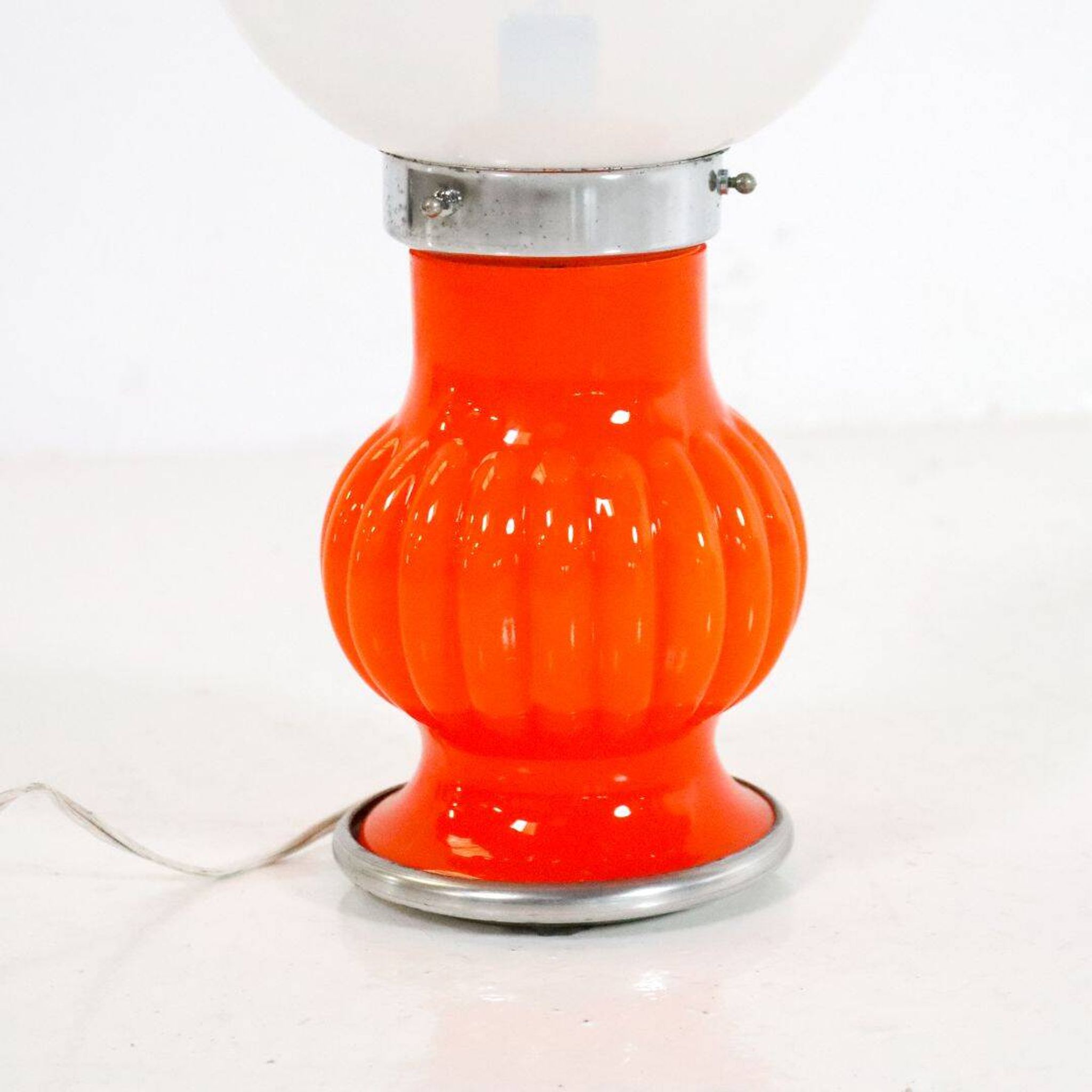 Space Age Italian Glass Table Lamp