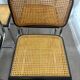 Set of four Marcel Breuer Cesca chairs made in Italy.