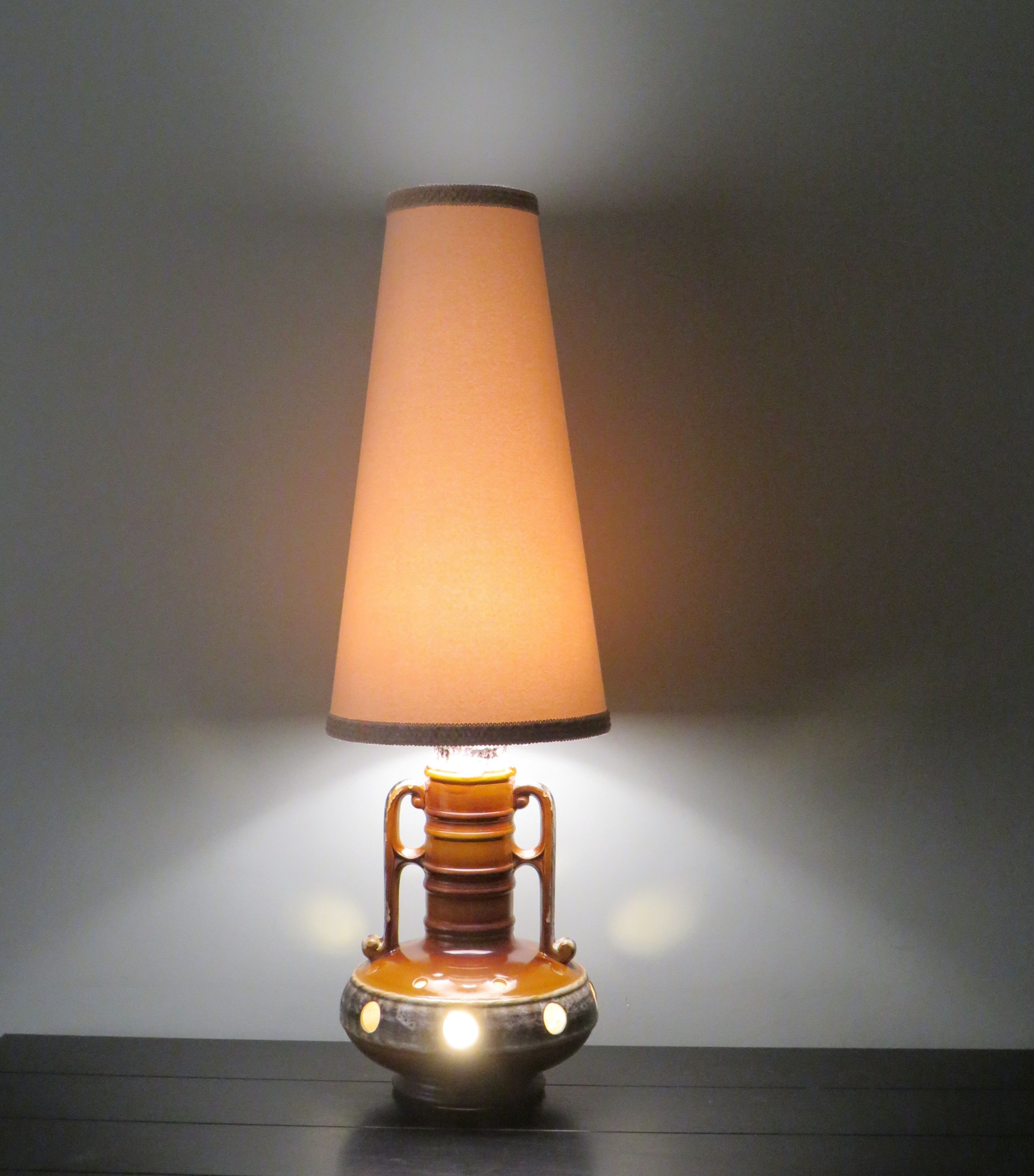 Lampadaire vintage en céramique 1960