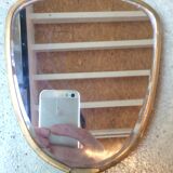Miroir à main laiton 28cm