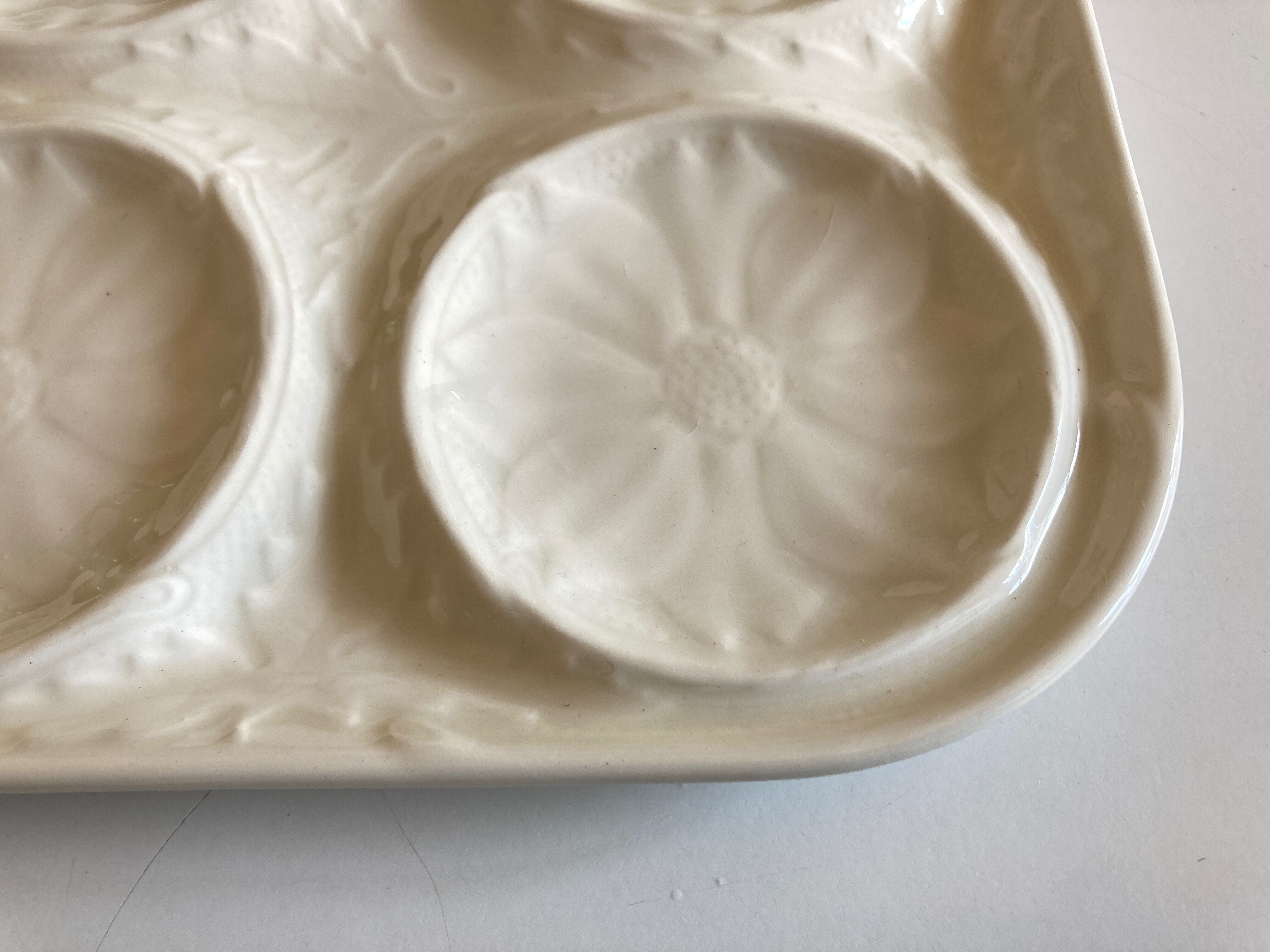 Dish in white gien earthenware