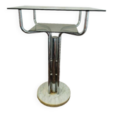 Chrome side table