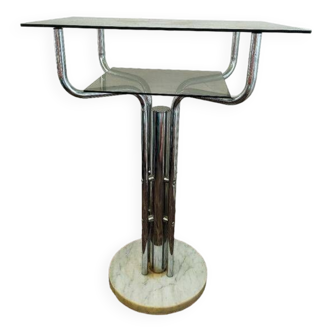 Chrome side table