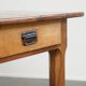 French dining table from the 18th century with a fruitwood top and oak base