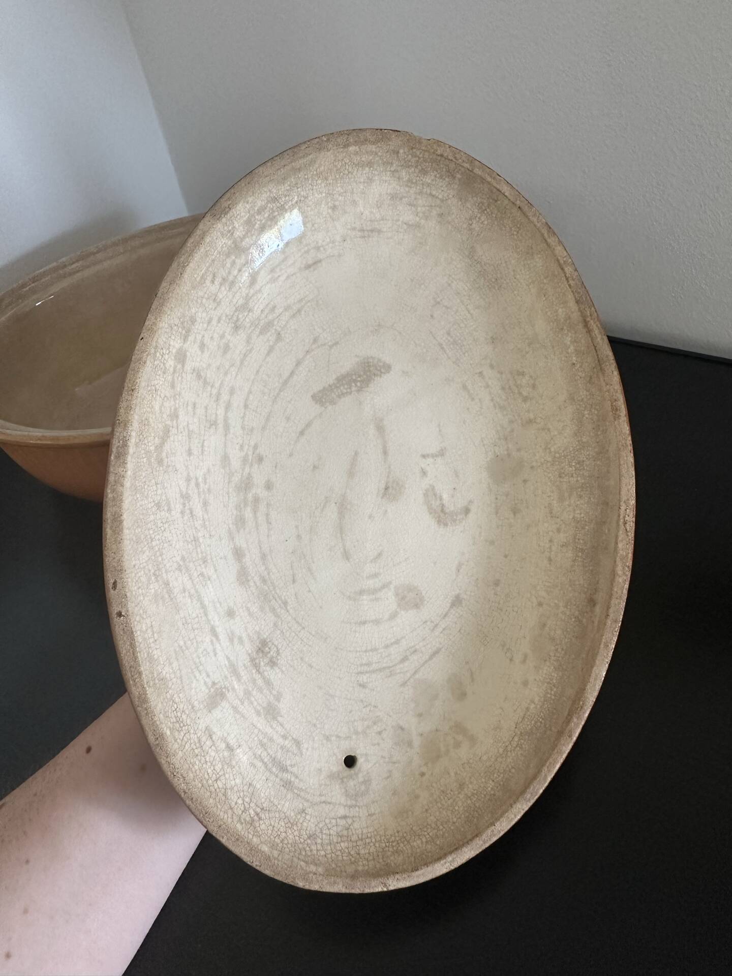 Enamelled ceramic terrine cocotte