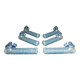 set of 6 Knife holders Squirrel opalescent glass model Sabino , art deco