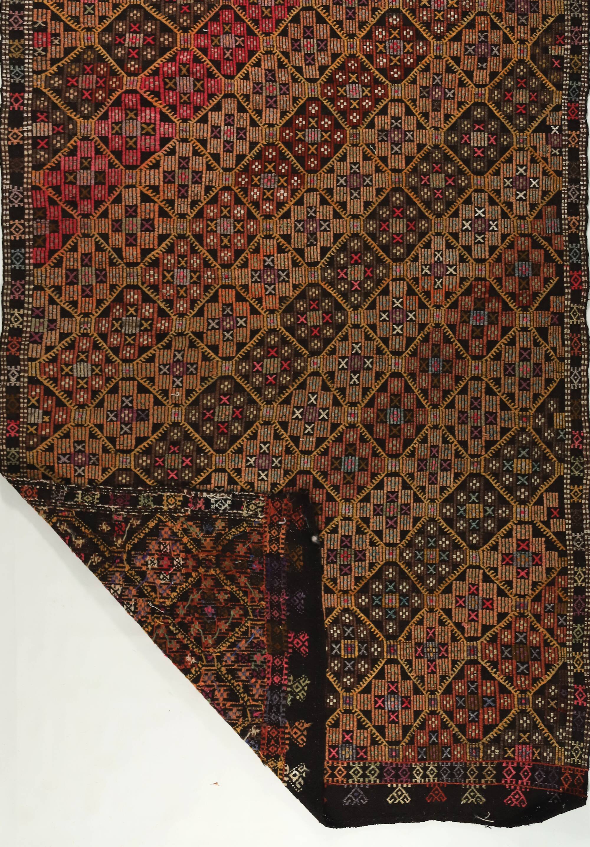 Anatolian handmade kilim rug 270 cm x 168 cm