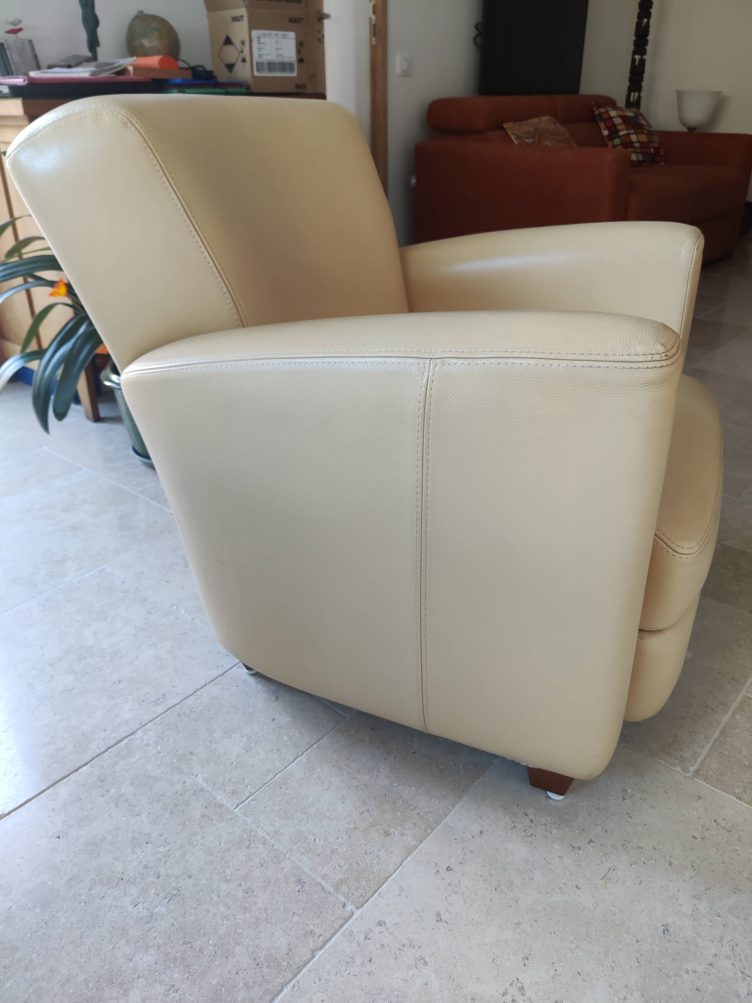 Leather armchair