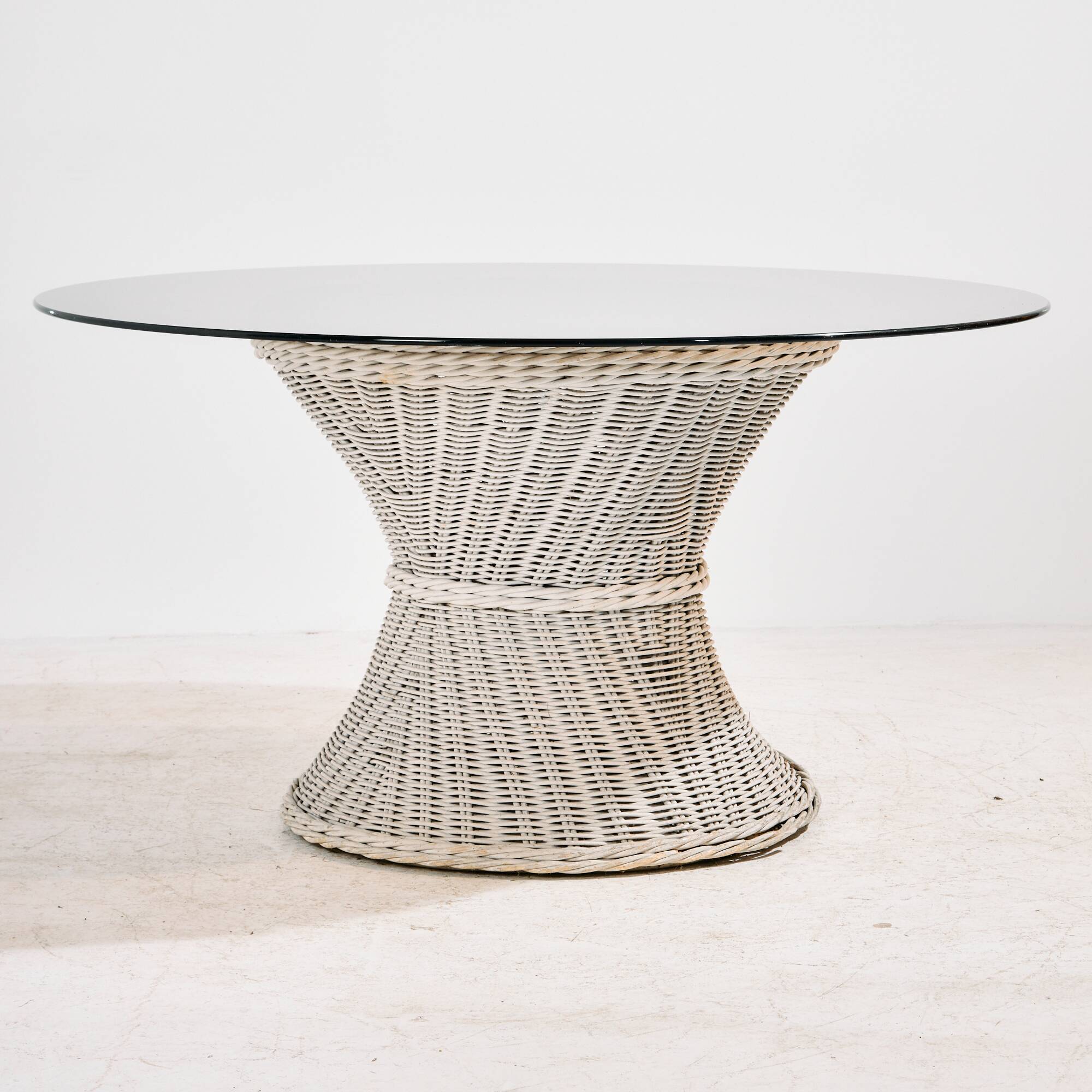 Rattan and bamboo set, set of 5