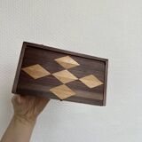 Empty pocket, Art Deco box in straw marquetry