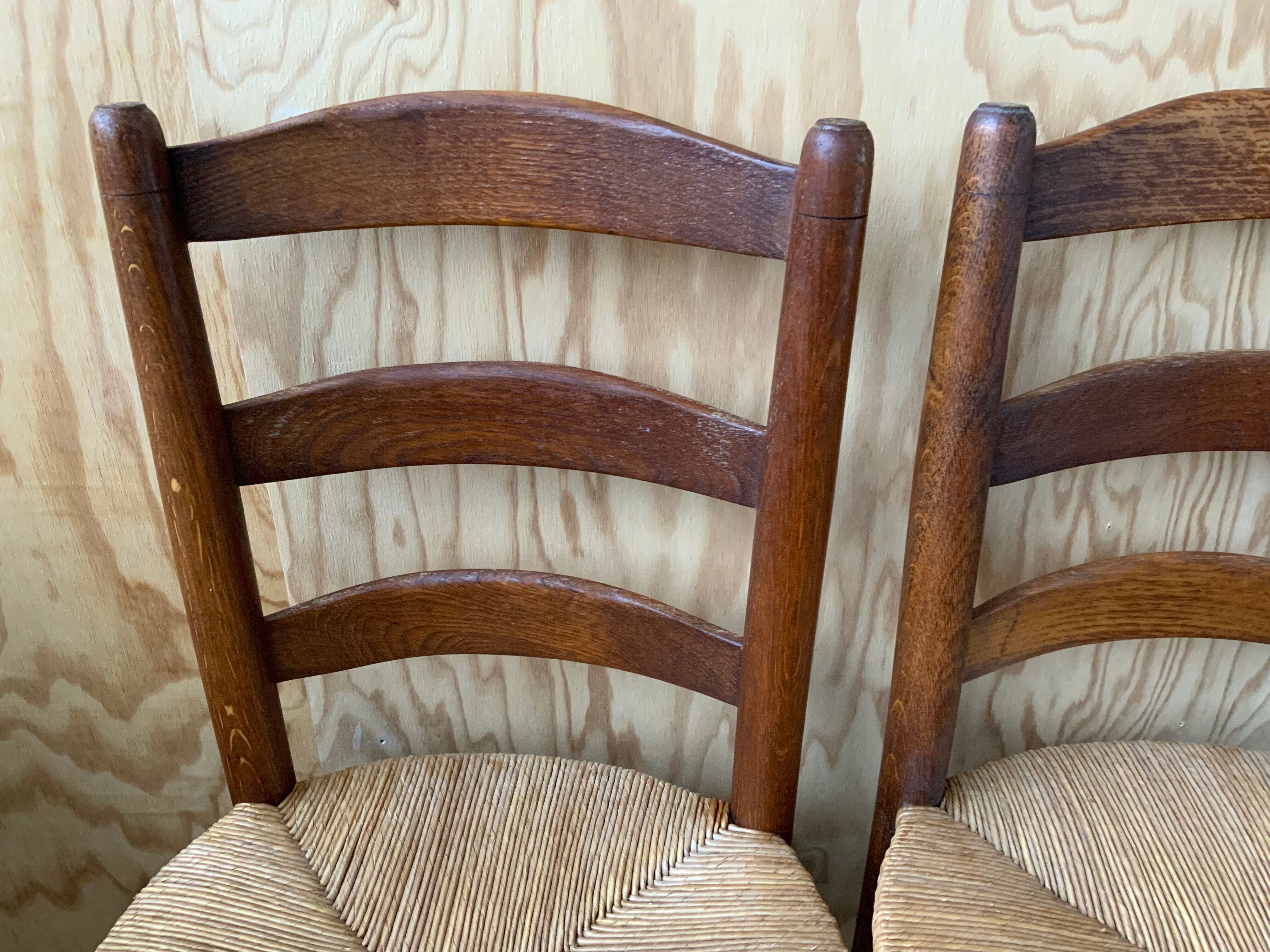 Set of 4 mulched chairs