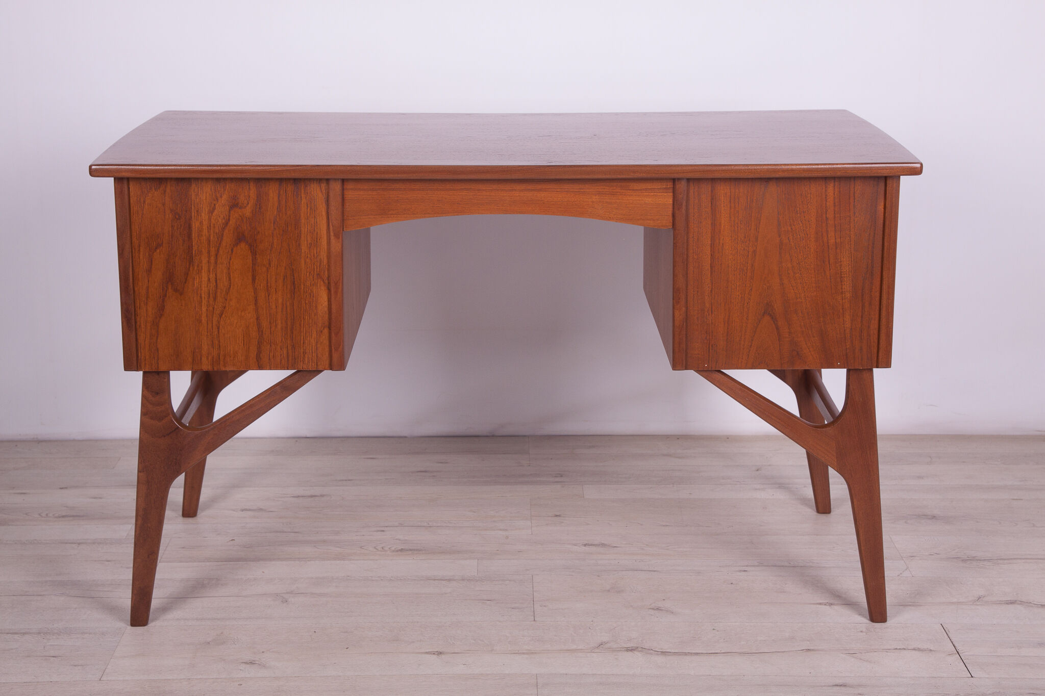 Mid-Century Freestanding Teak Desk, 1960s