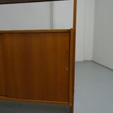 Pair of modernist Scandinavian libraries in teak, Sweden 1960