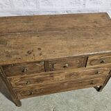 Burmese teak chest of drawers