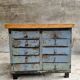 Industrial chest of drawers steel TV sideboard