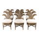 Suite de 6 chaises en rotin